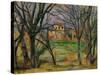 Trees and Houses, circa 1885-Paul Cézanne-Stretched Canvas
