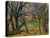 Trees and Houses, circa 1885-Paul Cézanne-Stretched Canvas