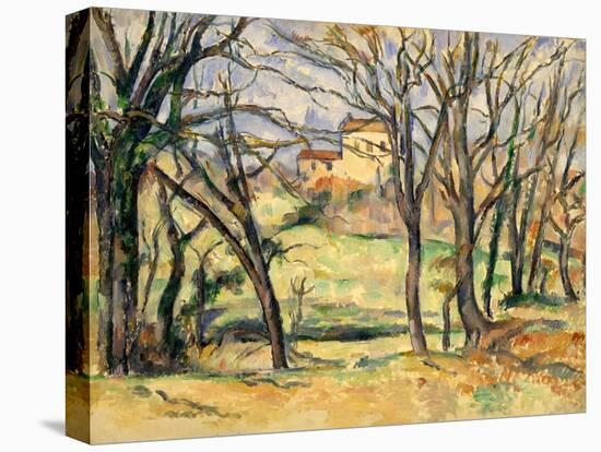 Trees and Houses Near the Jas de Bouffan, 1885-86-Paul Cezanne-Stretched Canvas