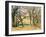 Trees and Houses Near the Jas de Bouffan, 1885-86-Paul Cezanne-Framed Giclee Print