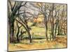 Trees and Houses Near the Jas de Bouffan, 1885-86-Paul Cezanne-Mounted Giclee Print