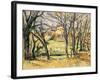 Trees and Houses Near the Jas de Bouffan, 1885-86-Paul Cezanne-Framed Giclee Print