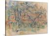 Trees and Houses, Provence-Paul Cézanne-Stretched Canvas