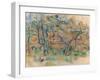 Trees And Houses-Paul Cezanne-Framed Giclee Print