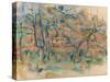 Trees And Houses-Paul Cezanne-Stretched Canvas