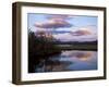 Trees and Lake at Sunset, Laponia, Lappland, Sweden, Scandinavia-Gavin Hellier-Framed Premium Photographic Print