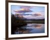 Trees and Lake at Sunset, Laponia, Lappland, Sweden, Scandinavia-Gavin Hellier-Framed Photographic Print