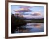 Trees and Lake at Sunset, Laponia, Lappland, Sweden, Scandinavia-Gavin Hellier-Framed Photographic Print