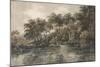 Trees and Ponds Near Bromley, Kent, C.1798 (W/C over Pencil with Bodycolour on Paper)-Thomas Girtin-Mounted Giclee Print