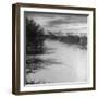 Trees and Scrub Lining the River Jordan, Mountains in the Background-Dmitri Kessel-Framed Photographic Print