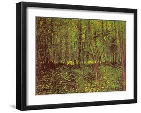 Trees and Undergrowth, c.1887-Vincent van Gogh-Framed Giclee Print