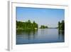 Trees at the Lakeside, Lake Muskoka, Ontario, Canada-null-Framed Photographic Print