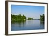 Trees at the Lakeside, Lake Muskoka, Ontario, Canada-null-Framed Photographic Print