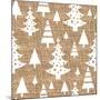 Trees Burlap-Joanne Paynter Design-Mounted Giclee Print