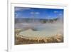 Trees Crusted in Frost and Thermal Features, Cold Autumn (Fall) Day, Upper Geyser Basin-Eleanor Scriven-Framed Photographic Print