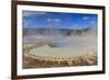 Trees Crusted in Frost and Thermal Features, Cold Autumn (Fall) Day, Upper Geyser Basin-Eleanor Scriven-Framed Photographic Print