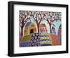 Trees Houses Barn & Birds-Karla Gerard-Framed Giclee Print