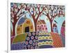 Trees Houses Barn & Birds-Karla Gerard-Framed Giclee Print