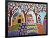 Trees Houses Barn & Birds-Karla Gerard-Framed Giclee Print