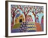 Trees Houses Barn & Birds-Karla Gerard-Framed Giclee Print