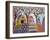 Trees Houses Barn & Birds-Karla Gerard-Framed Giclee Print