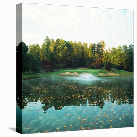 Trees in a Golf Course, Congressional Country Club, 11th Gold Nine, Potomac, Maryland, USA-null-Stretched Canvas