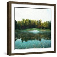 Trees in a Golf Course, Congressional Country Club, 11th Gold Nine, Potomac, Maryland, USA-null-Framed Photographic Print