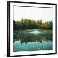 Trees in a Golf Course, Congressional Country Club, 11th Gold Nine, Potomac, Maryland, USA-null-Framed Photographic Print