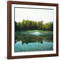 Trees in a Golf Course, Congressional Country Club, 11th Gold Nine, Potomac, Maryland, USA-null-Framed Photographic Print