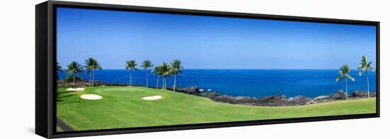 Trees in a Golf Course, Kona Country Club Ocean Course, Kailua Kona, Hawaii-null-Framed Stretched Canvas