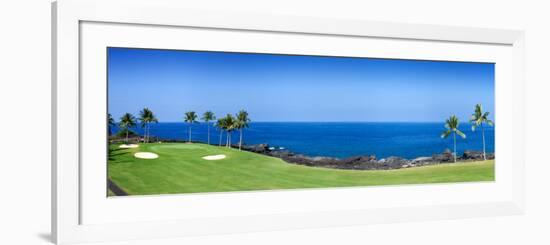 Trees in a Golf Course, Kona Country Club Ocean Course, Kailua Kona, Hawaii-null-Framed Photographic Print