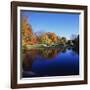 Trees in a Golf Course, Patterson Club, Fairfield, Connecticut, USA-null-Framed Photographic Print