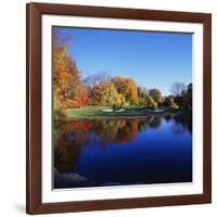 Trees in a Golf Course, Patterson Club, Fairfield, Connecticut, USA-null-Framed Photographic Print