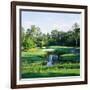 Trees in a Golf Course, Pine Needles Lodge and Golf Club, Pinehurst, Moore County-null-Framed Photographic Print