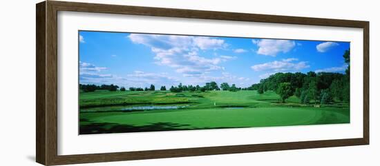 Trees in a Golf Course, Rich Harvest Farms, Gold Nine, Sugar Grove, Illinois, USA-null-Framed Photographic Print