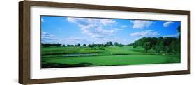 Trees in a Golf Course, Rich Harvest Farms, Gold Nine, Sugar Grove, Illinois, USA-null-Framed Photographic Print