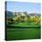 Trees in a Golf Course with a Mountain Range in the Background, Thunderbird Country Club-null-Stretched Canvas