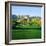 Trees in a Golf Course with a Mountain Range in the Background, Thunderbird Country Club-null-Framed Photographic Print