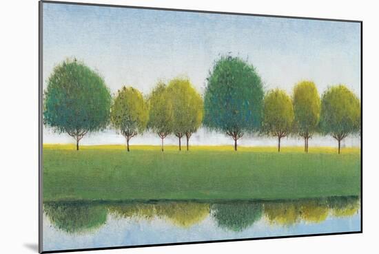 Trees in a Line II-Tim OToole-Mounted Premium Giclee Print