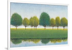 Trees in a Line II-Tim OToole-Framed Art Print