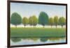 Trees in a Line II-Tim OToole-Framed Art Print