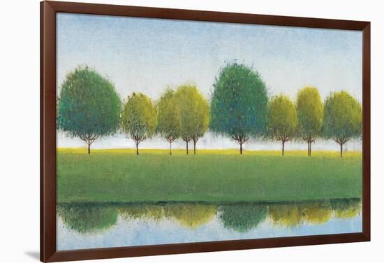 Trees in a Line II-Tim OToole-Framed Art Print