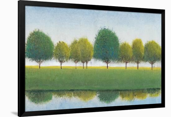 Trees in a Line II-Tim OToole-Framed Art Print