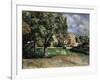 Trees in a Park, Jas De Bouffan, 1885-1887-Paul Cézanne-Framed Giclee Print