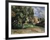 Trees in a Park, Jas De Bouffan, 1885-1887-Paul Cézanne-Framed Giclee Print