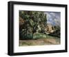 Trees in a Park, Jas De Bouffan, 1885-1887-Paul Cézanne-Framed Giclee Print