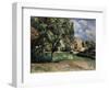 Trees in a Park, Jas De Bouffan, 1885-1887-Paul Cézanne-Framed Giclee Print