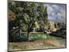 Trees in a Park, Jas De Bouffan, 1885-1887-Paul Cézanne-Mounted Giclee Print