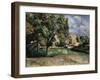 Trees in a Park, Jas De Bouffan, 1885-1887-Paul Cézanne-Framed Giclee Print