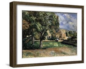 Trees in a Park, Jas De Bouffan, 1885-1887-Paul Cézanne-Framed Giclee Print